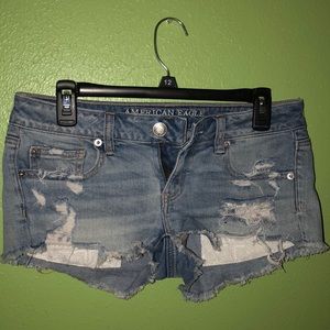 american eagle denim shorts